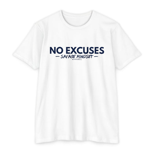 No Excuses – Navy Blue Graphic