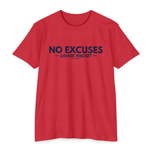No Excuses – Navy Blue Graphic