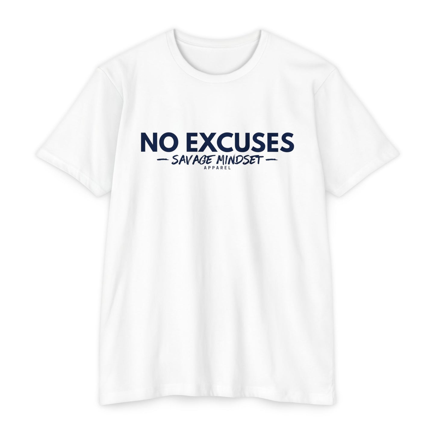 No Excuses – Navy Blue Graphic