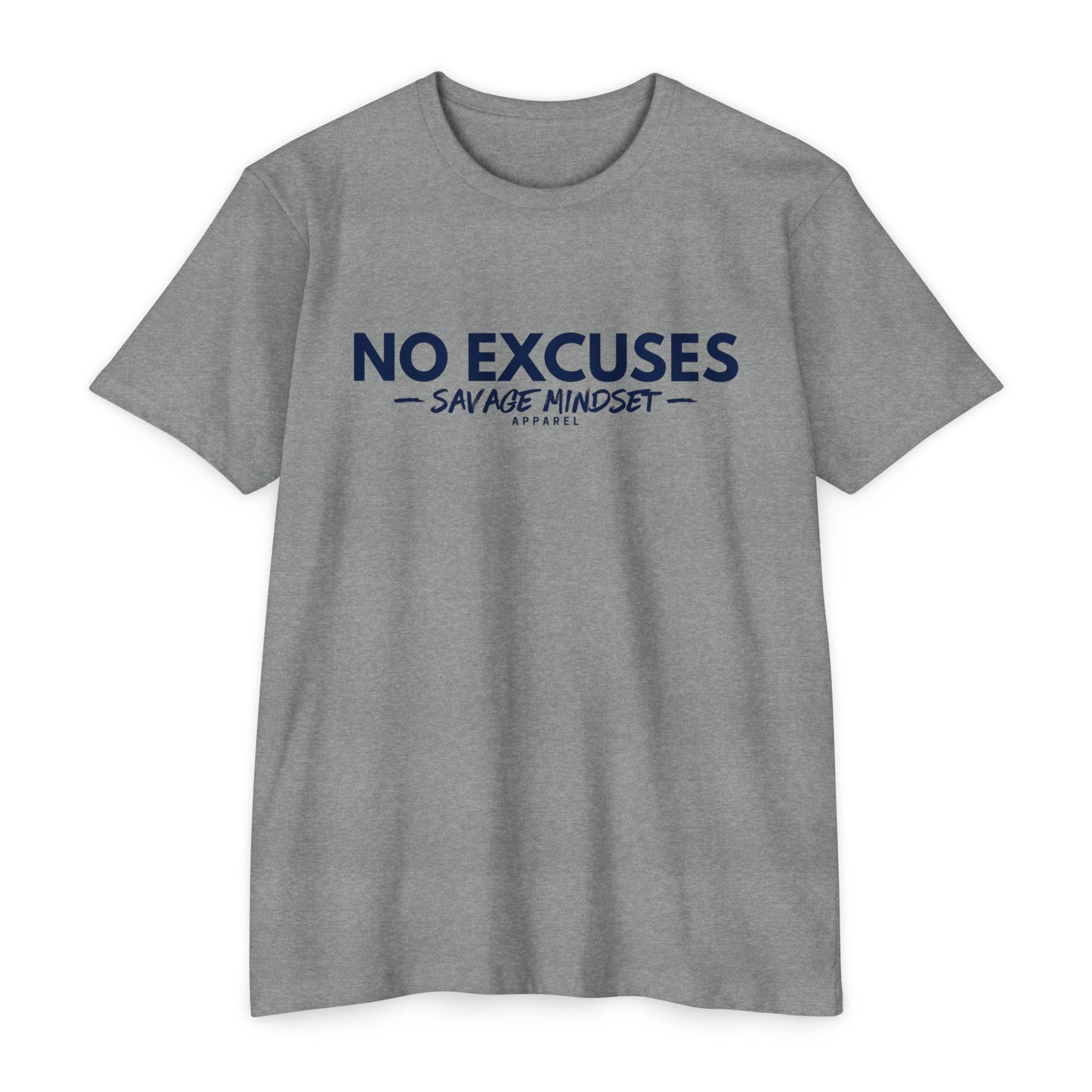 No Excuses – Navy Blue Graphic