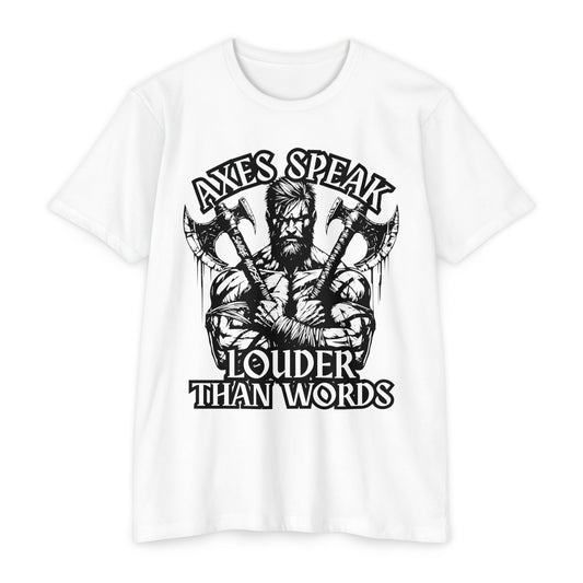 Axes Speak Louder Than Words | Men's Tee