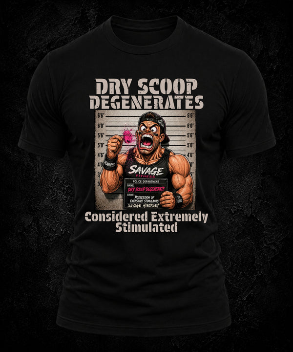 Dry Scoop Degenerates: Considered Extremely Stimulated | Men's Tee