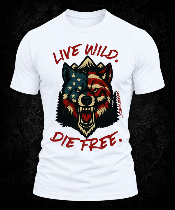 Live Wild, Die Free | Men's Tee