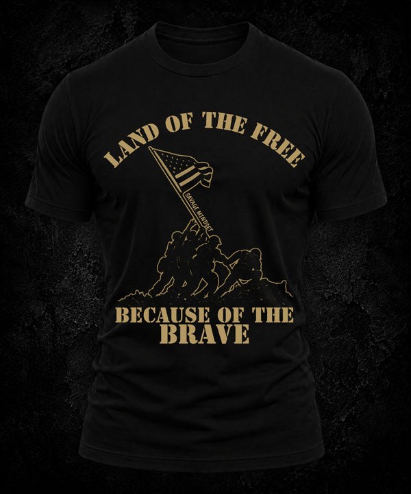 Land of the Free, Because of the Brave | Men's Tee