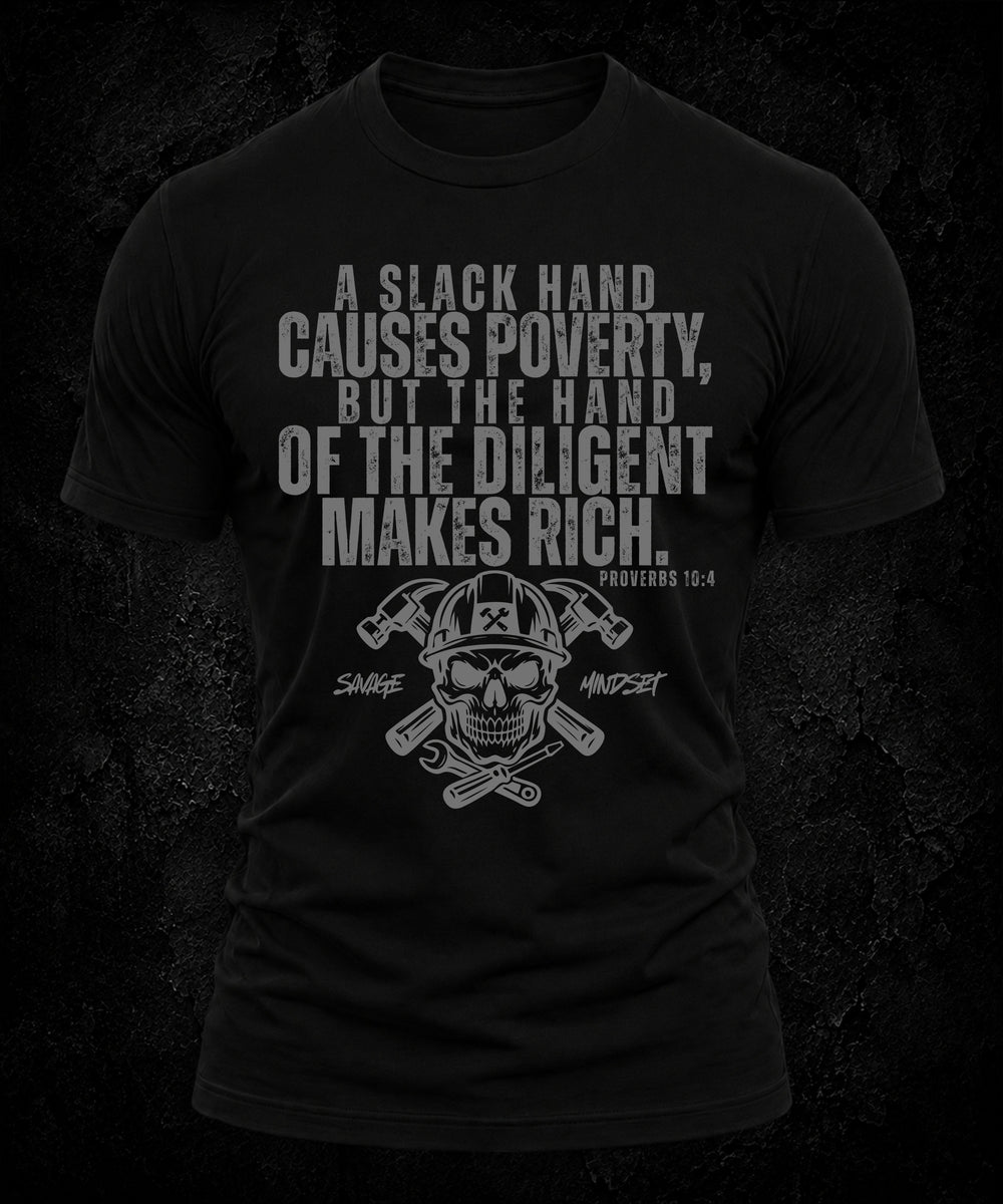 Slack Hands Cause Poverty | Men's Tee