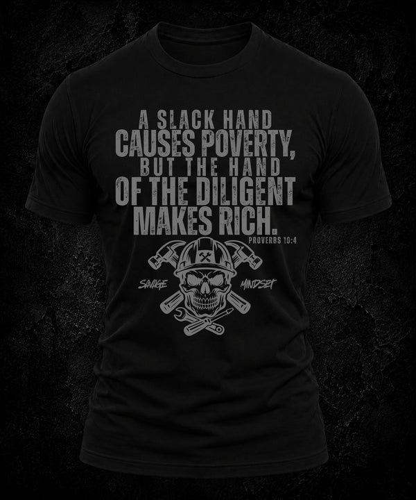 Slack Hands Cause Poverty | Men's Tee