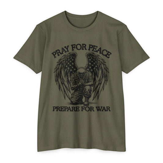 Pray for Peace Prepare for War | Men's Tee