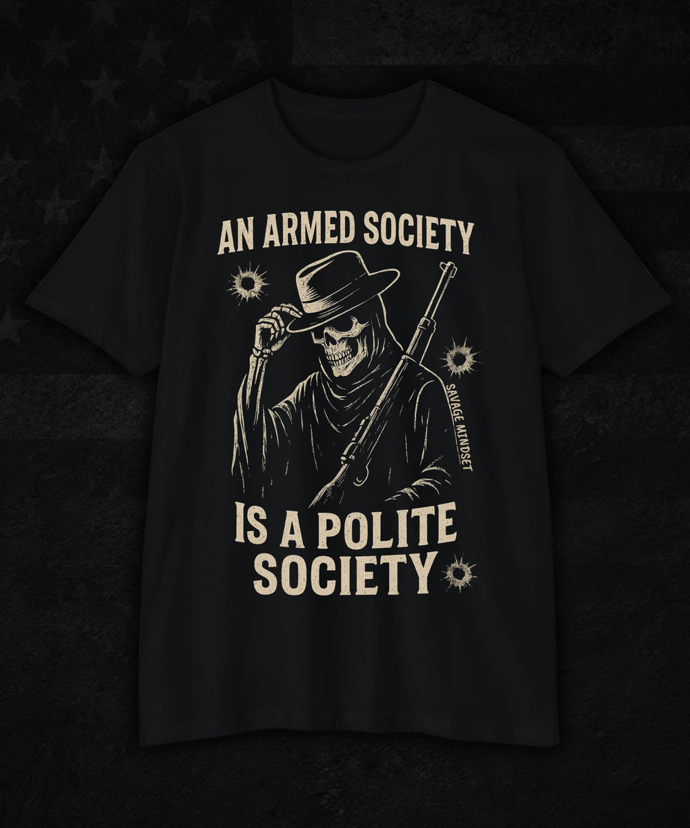 An Armed Society Is a Polite Society (Western) | Men's Tee