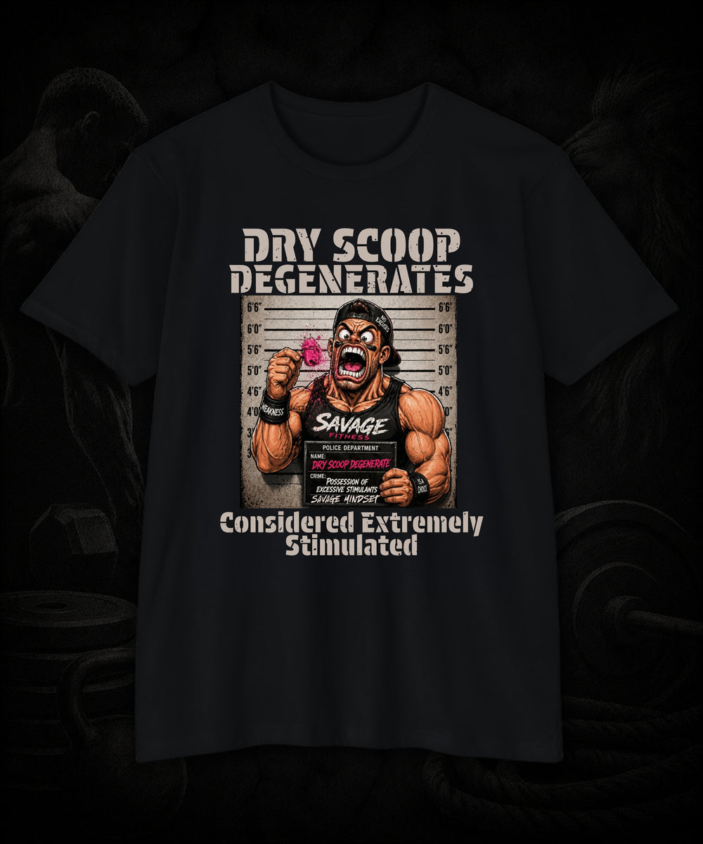 Dry Scoop Degenerates: Considered Extremely Stimulated | Men's Tee