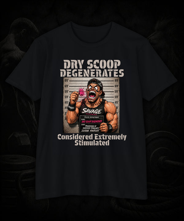 Dry Scoop Degenerates: Considered Extremely Stimulated | Men's Tee