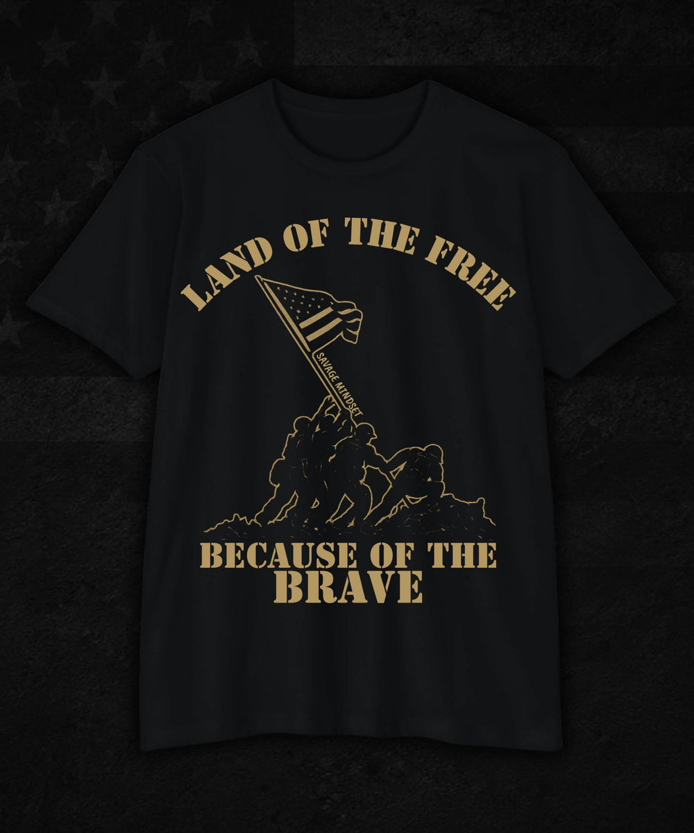 Land of the Free, Because of the Brave | Men's Tee