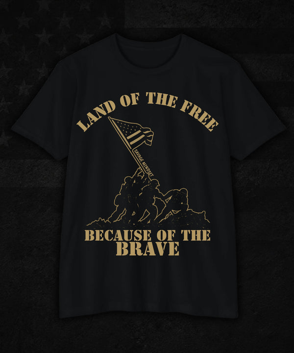 Land of the Free, Because of the Brave | Men's Tee